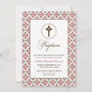 Search for damask christening invitations Lace