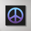 Search for peace sign canvas prints Black