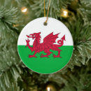 Search for wales flag christmas tree decorations Celtic