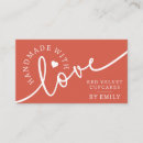 Search for home baking business cards Rustic