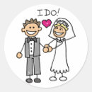 Search for stick figure wedding stickers I do