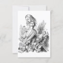 Search for black and white alice in wonderland invitations Vintage
