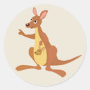 Search for kangaroo cartoon stickers Australia