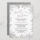 Search for winter wonderland sweet 16 invitations Pink