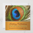 Search for peacock birthday invitations Exotic
