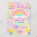 Search for over the rainbow birthday invitations Girls