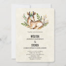 Search for deer antler wedding invitations Watercolor