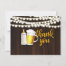 Search for beer thank you cards Beer baby shower
