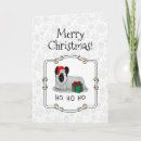 Search for terrier christmas cards Santa claus