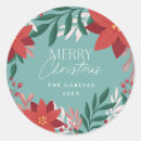 Search for poinsettia flower stickers Red and green