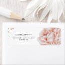 Search for pink glitter return address labels Watercolor floral