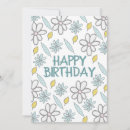 Search for blue floral birthday cards Daisy