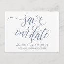 Search for dusty blue save the dates Typography