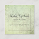 Search for lash extensions business cards Typography
