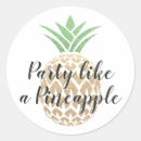 Search for pineapple birthday stickers Gold