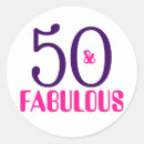 Search for 50 and fabulous stickers Purple