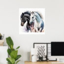 Search for black and white horse posters Equine