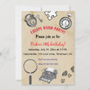 Search for mystery birthday invitations Clues