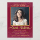 Search for burgundy and gold birthday invitations Daughter
