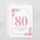 Search for 80th for women birthday cards Pink