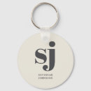 Search for monogramed initial key rings Girly