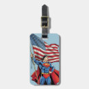 Search for superman luggage tags Usa flag