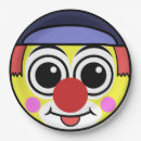 Search for funny face plates Clown