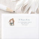 Search for winter snowman return address labels Elegant