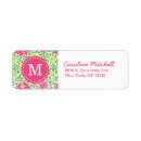 Search for pink damask return address labels Flowers