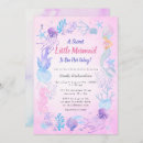 Search for little mermaid baby shower invitations Pink