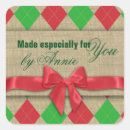 Search for argyle stickers Red and green