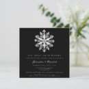 Search for snowflakes rehearsal dinner invitations Black