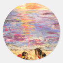 Search for footprints in the sand stickers Surf