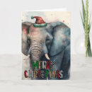 Search for african animal christmas cards Elephant