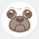 Search for pug face stickers Puppy