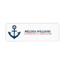 Search for navy blue damask return address labels Elegant