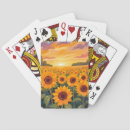 Search for sunflower painting playing cards Nature