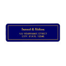 Search for royal blue wedding return address labels Modern