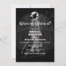 Search for witch bridal shower invitations Dark