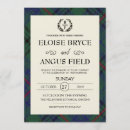 Search for tartan wedding invitations Traditional