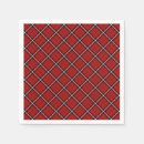 Search for plaid christmas napkins Red tartan