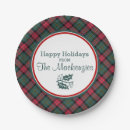 Search for vintage christmas paper plates Red