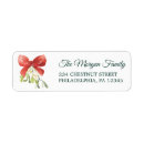Search for mistletoe return address labels Poinsettia