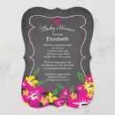 Search for hibiscus baby shower invitations Tropical