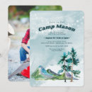 Search for campout birthday invitations Watercolor