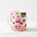 Search for cupcake birthday mugs Pink