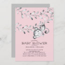 Search for monkey baby girl shower invitations Modern