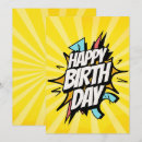 Search for comic invitations Yellow
