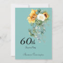 Search for turquoise 60th birthday invitations Party