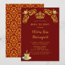 Search for royal tea party invitations Gold